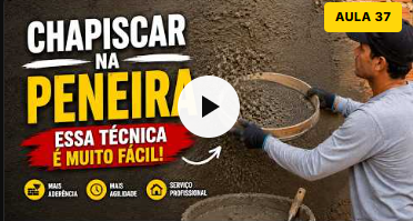 Aula 37: Chapiscar na peneira