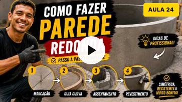 Aula 24: Como fazer parede redonda